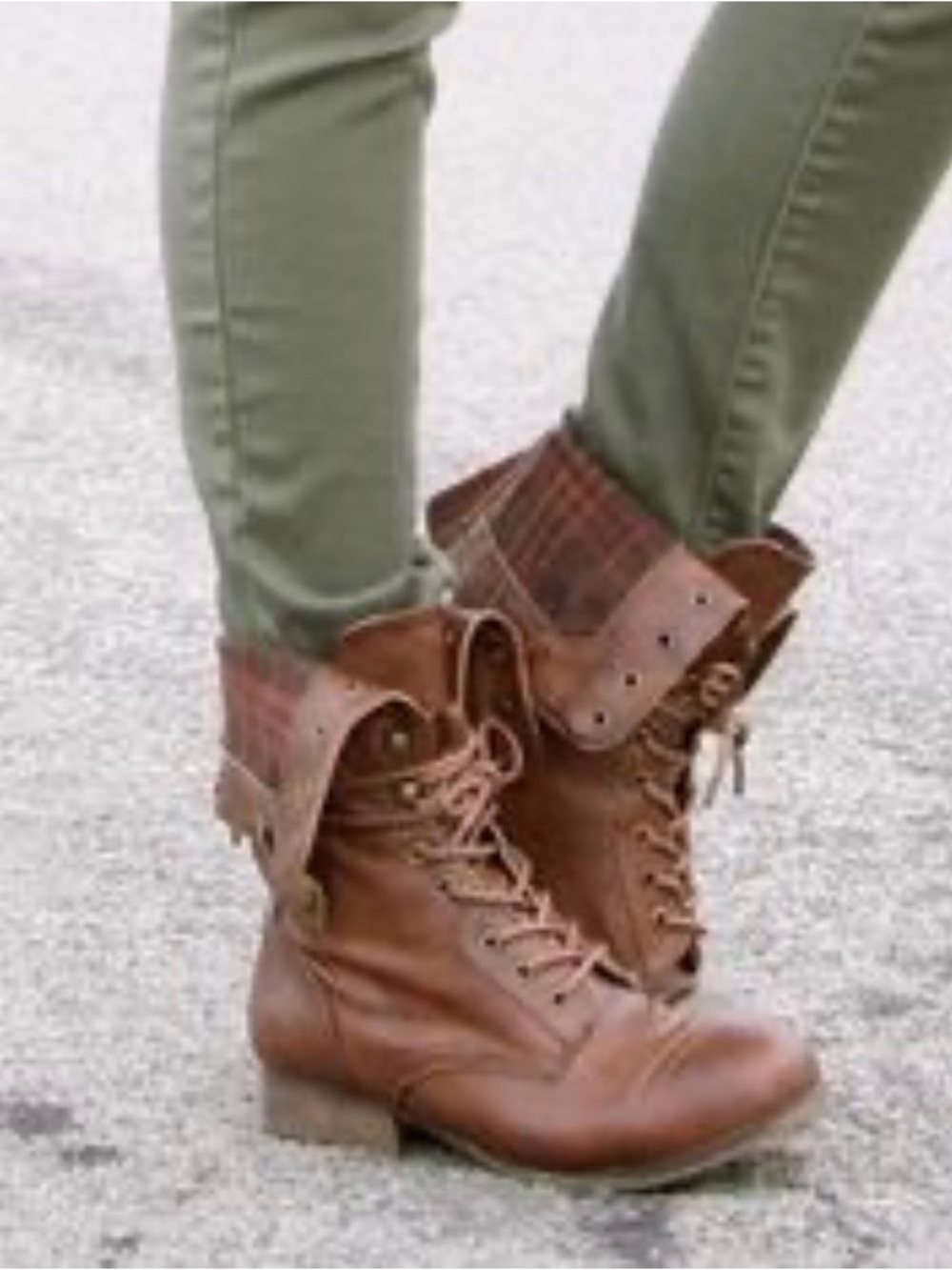 Steve Madden Ankle Booties AND Steve Madden Fold-Over Combat Boots